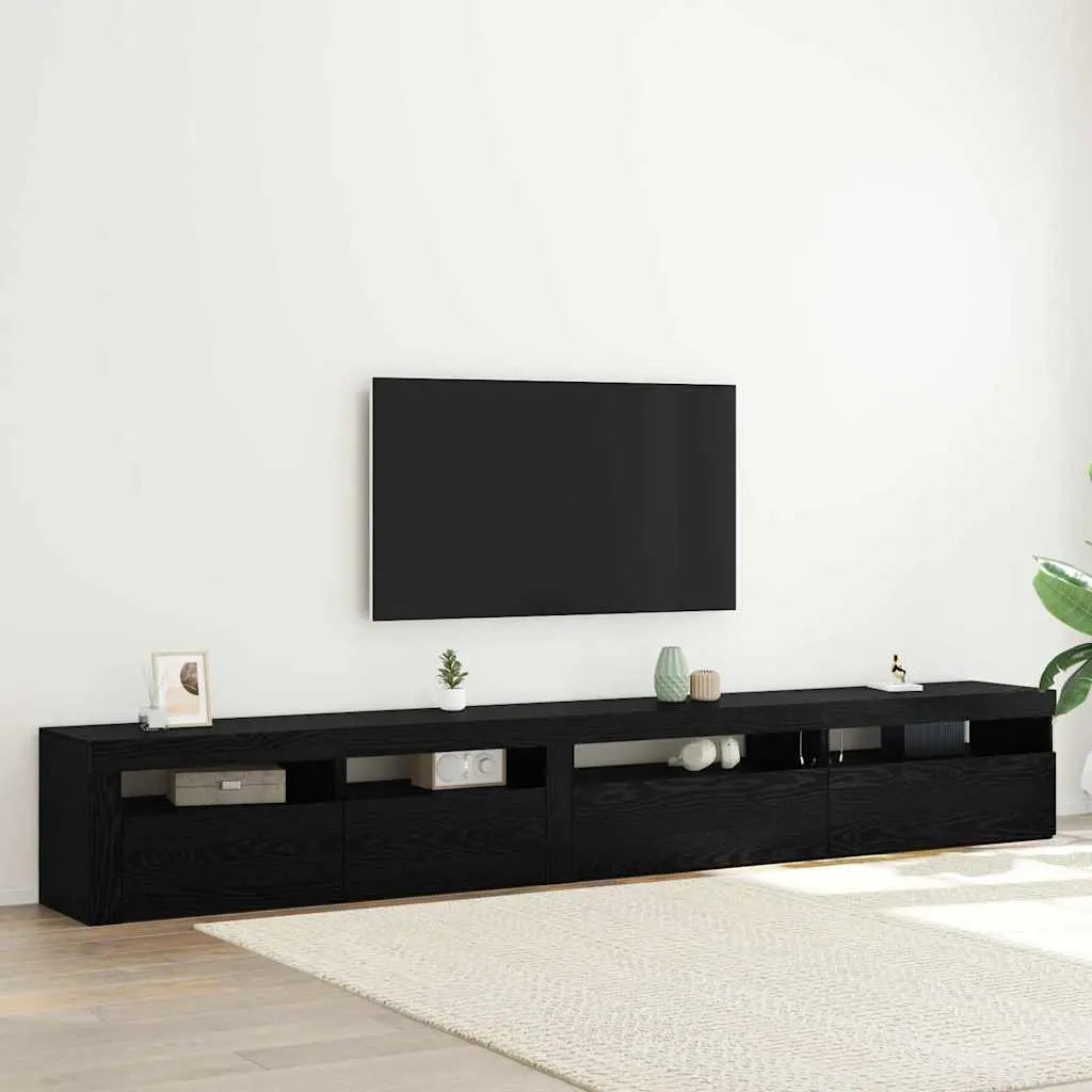 Ensemble meuble TV 3 pc Chêne noir Bois d’ingénierie - XIOS