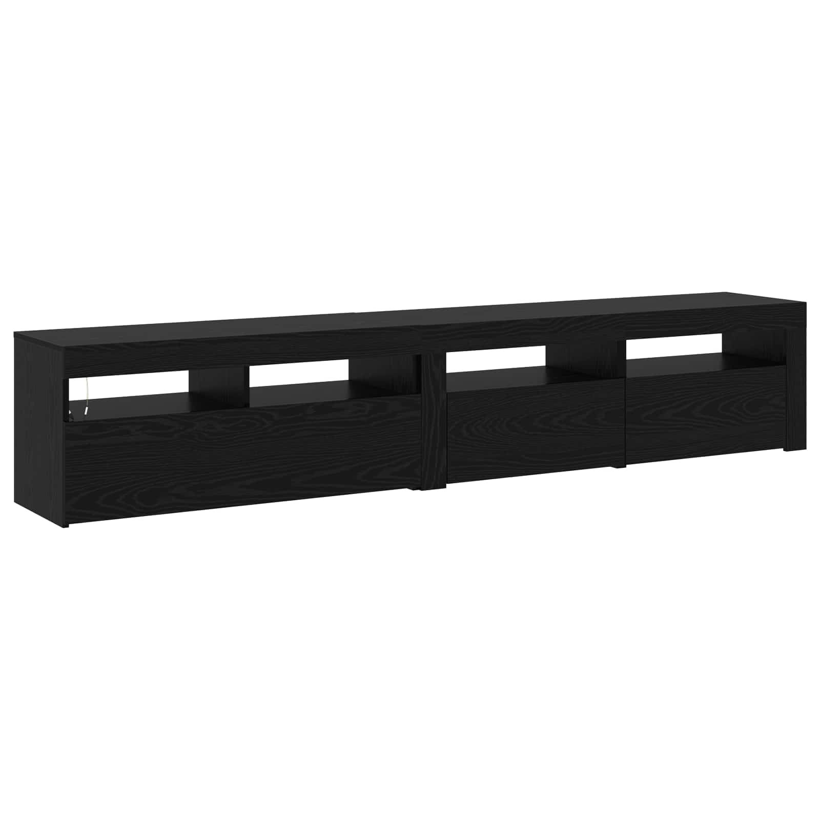 Meuble TV 2 pcs Chêne noir 210 x 35 x 40 cm Bois d'ingénierie - XIOS