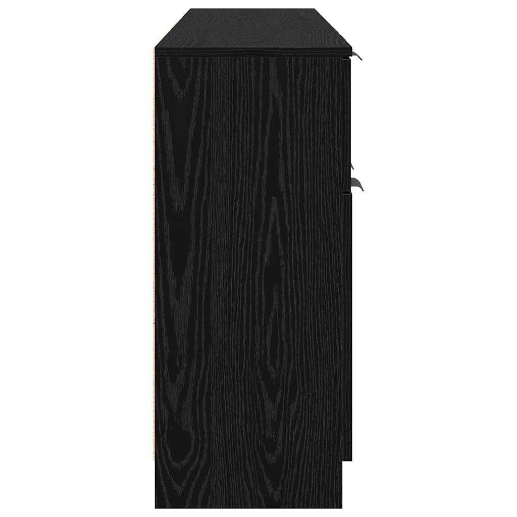 Buffet 3 pcs Chêne noir 60 x 30 x 70 cm Bois d'ingénierie - XIOS