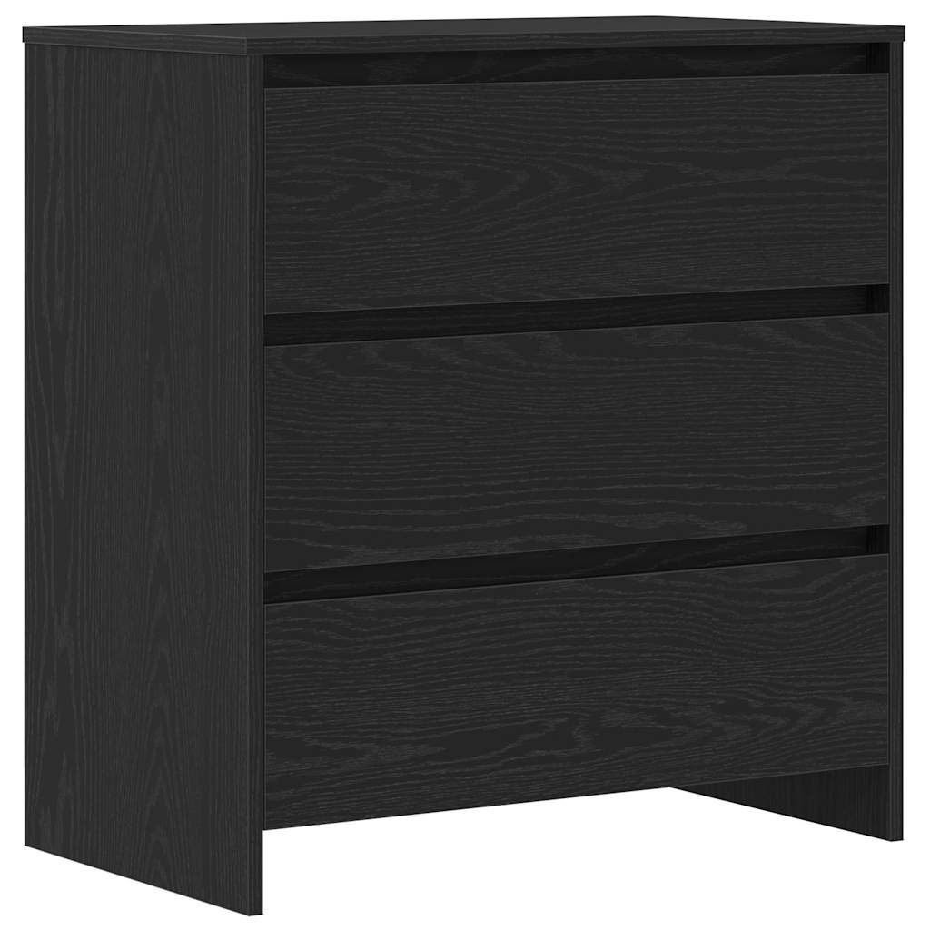 Buffet avec tiroir 2 pcs Noir 70 x 41 x 75 cm Bois d'ingénierie - XIOS