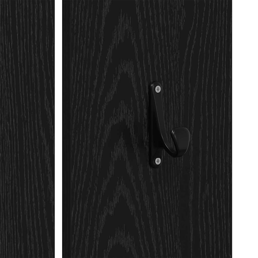 Ensemble de meubles d'entrée 3 pcs Chêne noir 80 x 31 x 40 cm - XIOS