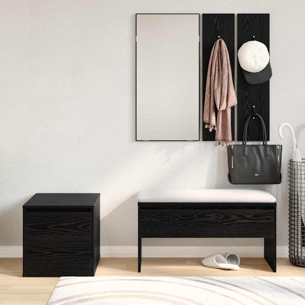 Ensemble de meubles d'entrée 3 pcs Chêne noir 80 x 31 x 40 cm - XIOS