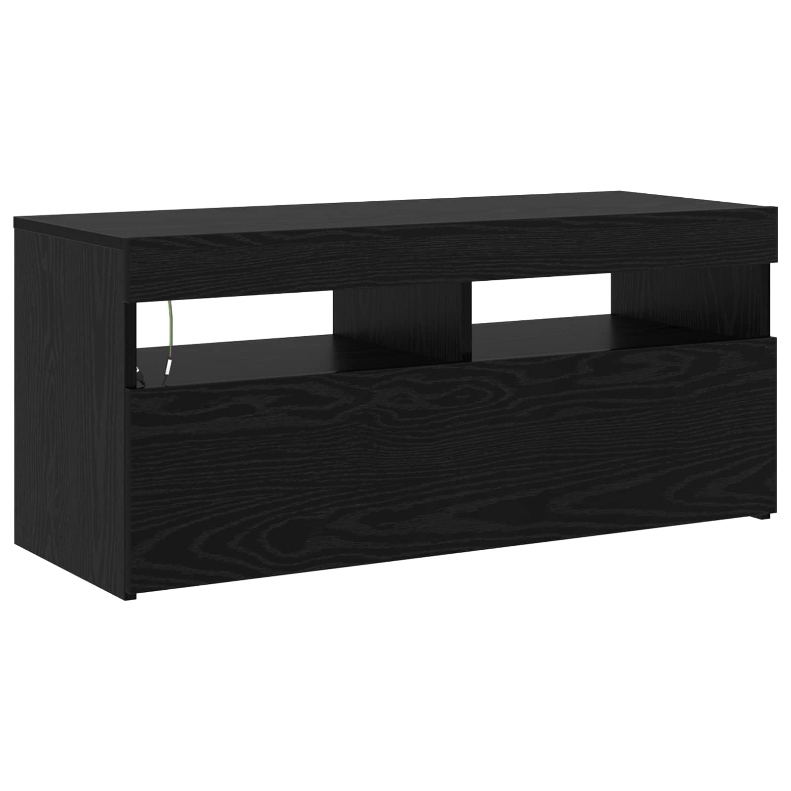 Meuble TV 2 pcs Chêne noir 230 x 36,5 x 40 cm Bois d'ingénierie