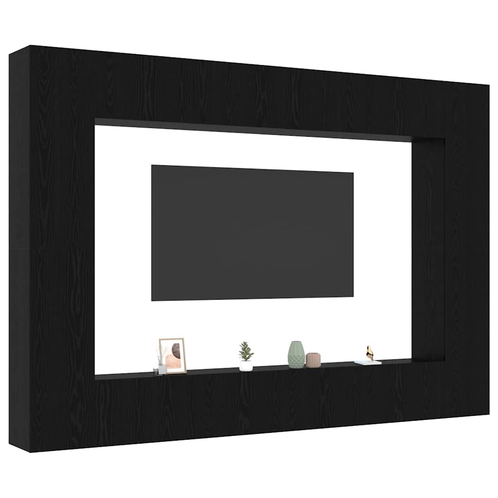 Ensemble meuble TV 8 pcs Chêne noir 100 x 30 x 30 cm - XIOS