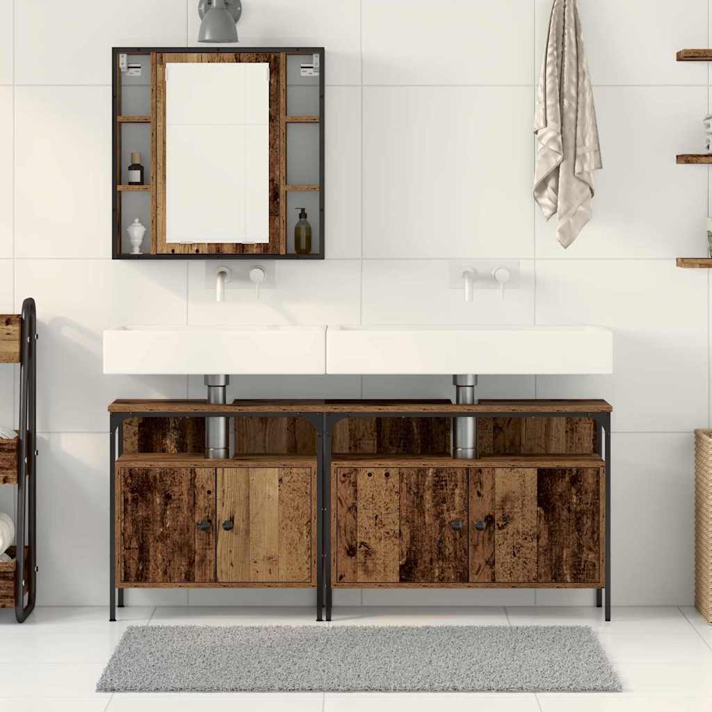 Meubles de salle de bain 3 pc Marron 80 x 30 x 60 cm - XIOS