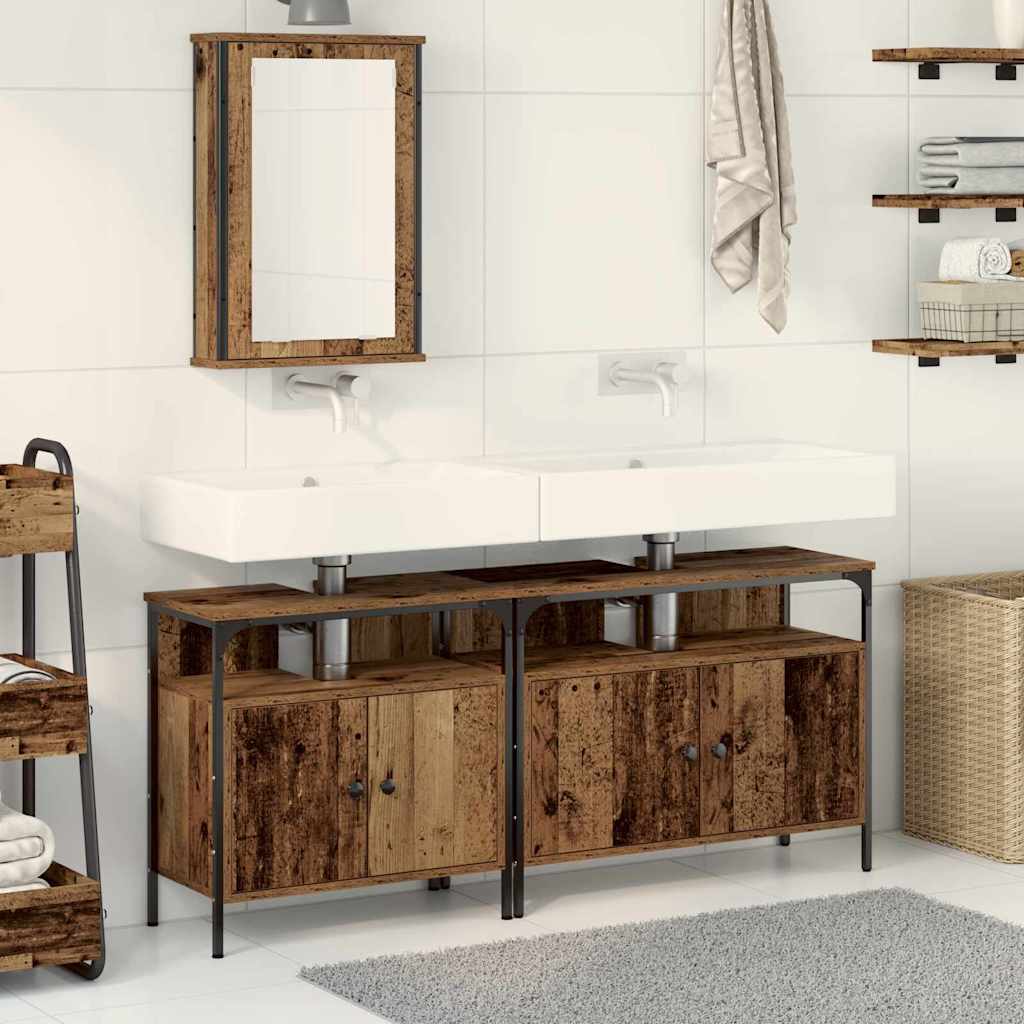 Meubles de salle de bain 3 pc Marron 80 x 30 x 60 cm - XIOS