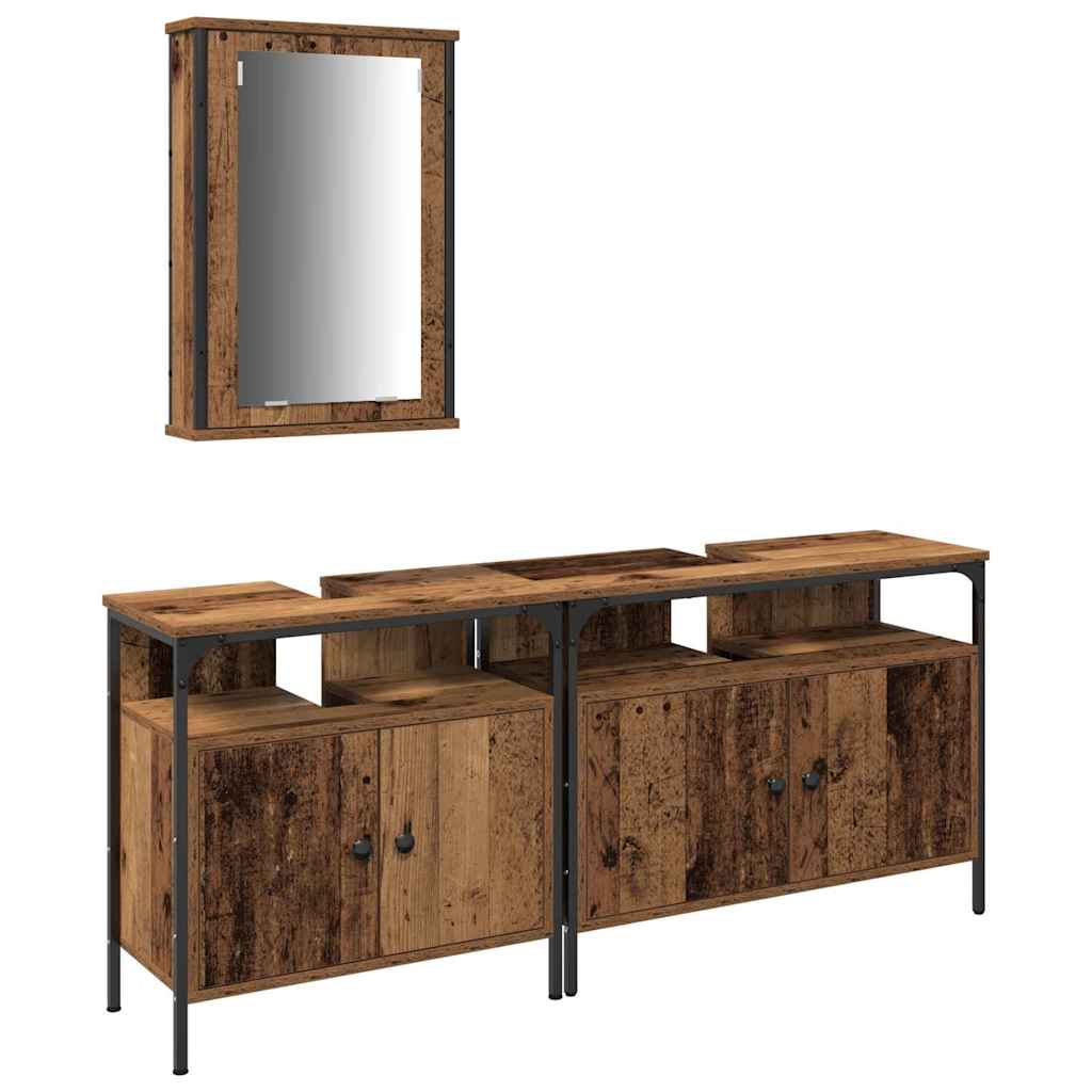 Meubles de salle de bain 3 pc Marron 80 x 30 x 60 cm - XIOS