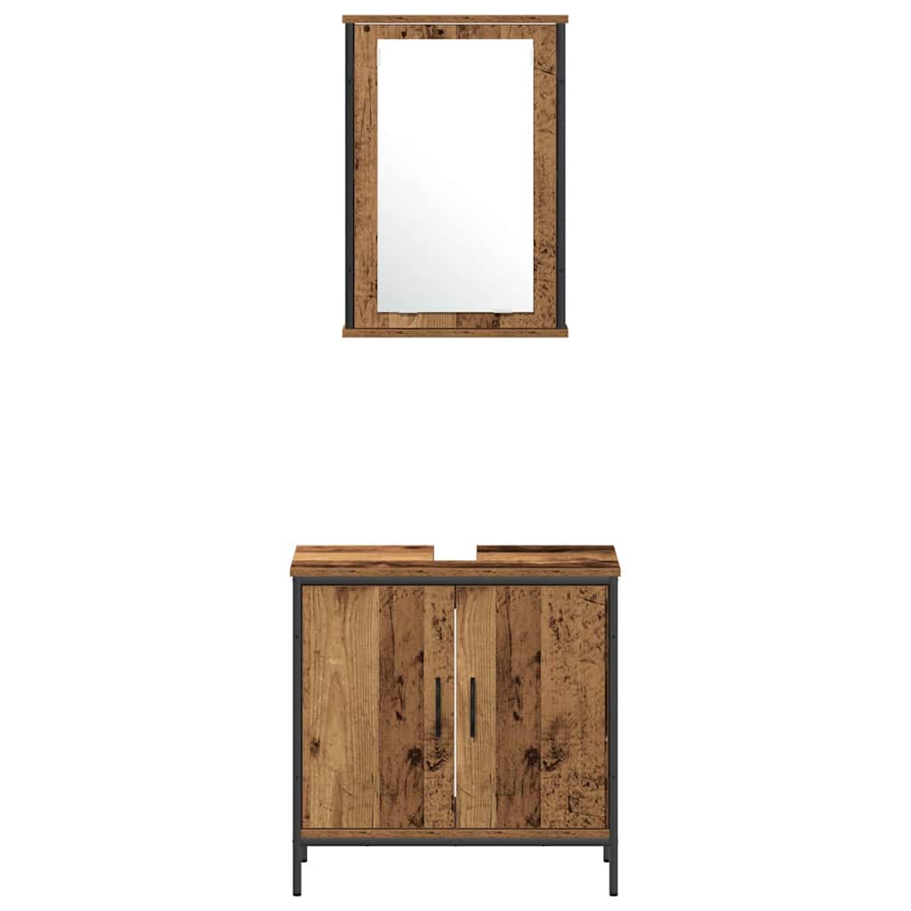Ensemble de mobilier de salle de bain 4 pc Marron