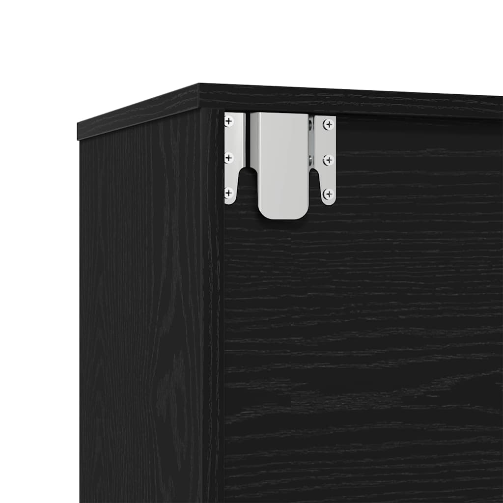 Bibliothèque 3 pcs Chêne noir 36 x 30 x 143 cm - XIOS