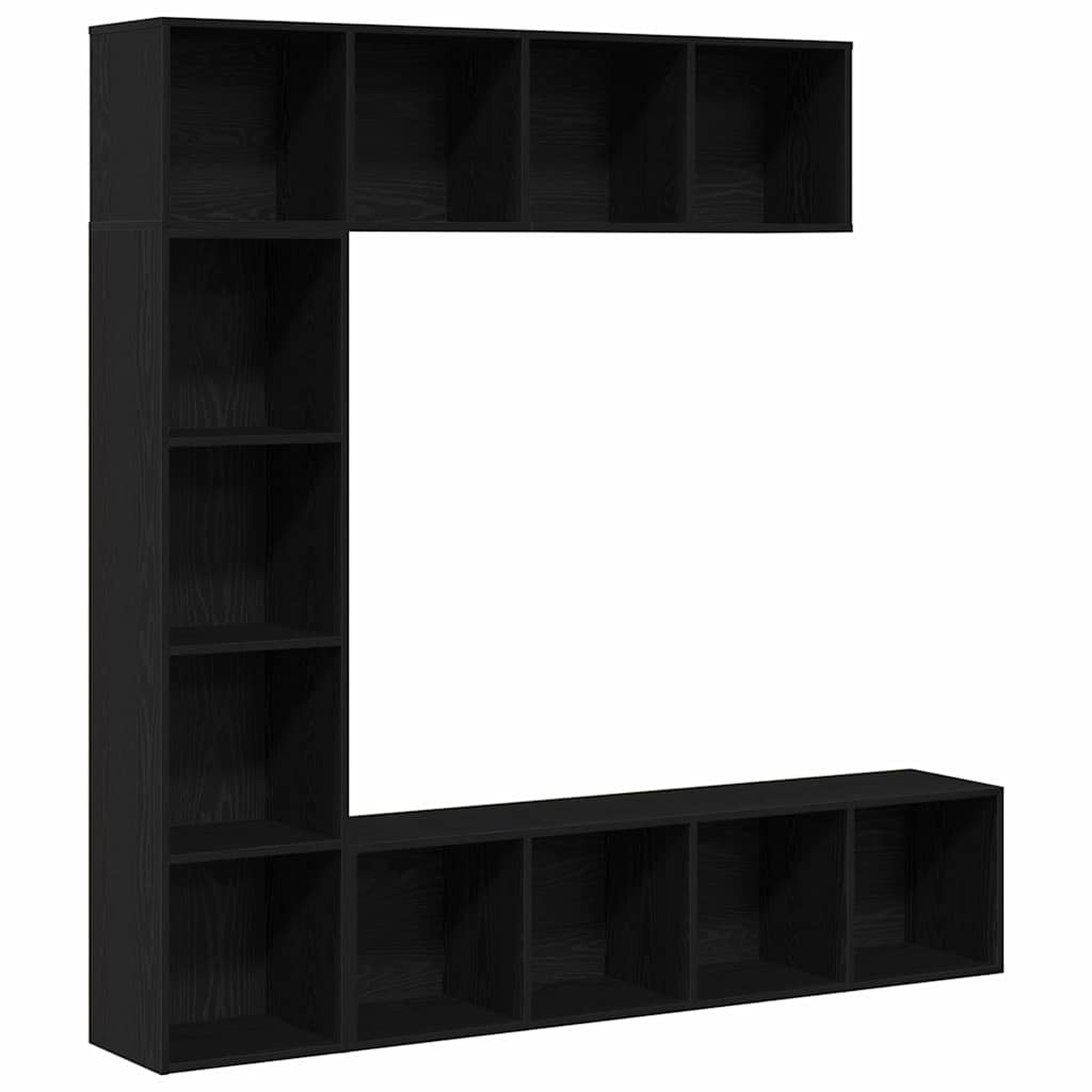 Bibliothèque 3 pcs Chêne noir 36 x 30 x 143 cm - XIOS