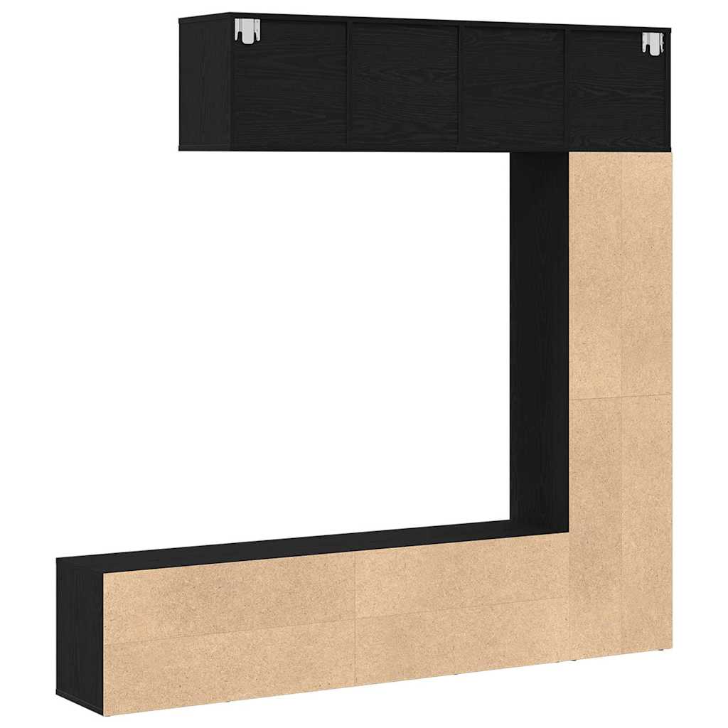 Bibliothèque 3 pcs Chêne noir 36 x 30 x 143 cm - XIOS