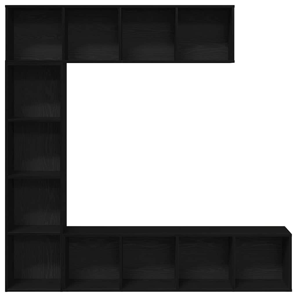 Bibliothèque 3 pcs Chêne noir 36 x 30 x 143 cm - XIOS