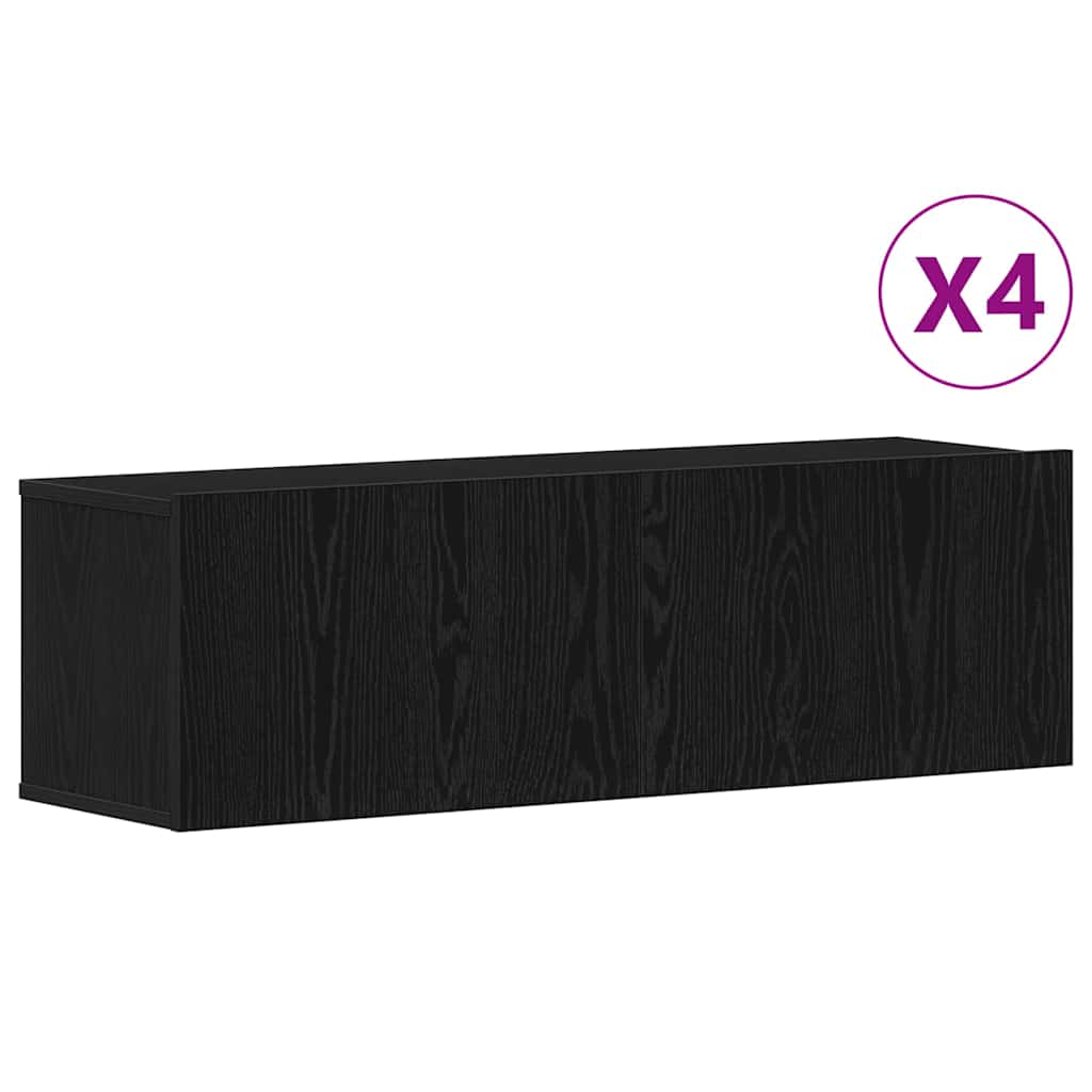 Ensemble meuble TV 4 pcs Chêne noir 100 x 30 x 30 cm - XIOS