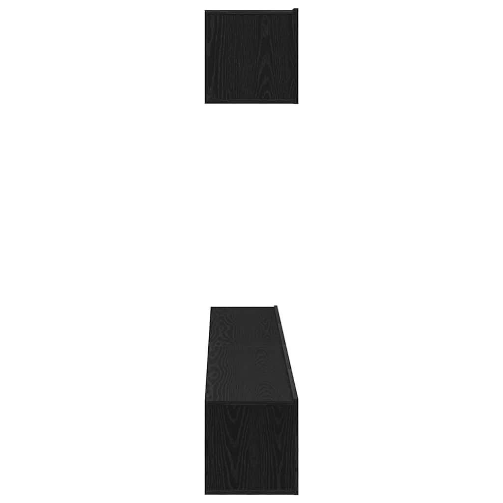 Ensemble meuble TV 4 pcs Chêne noir 100 x 30 x 30 cm - XIOS