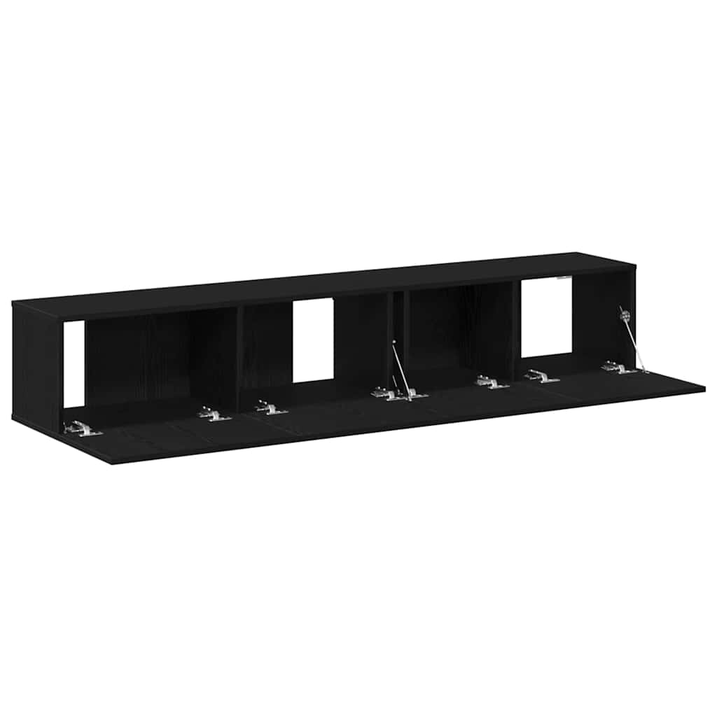Ensemble meuble TV 2 pcs Chêne noir Bois d'ingénierie - XIOS