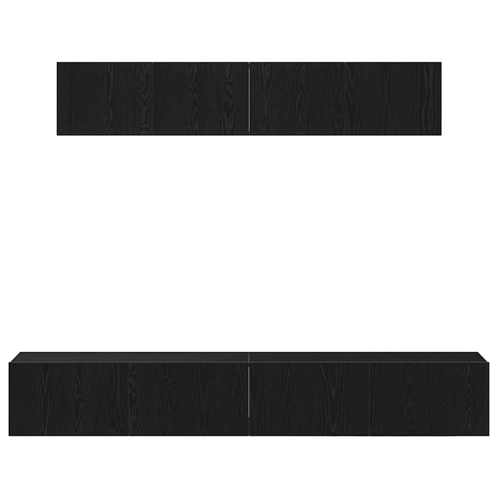 Ensemble meuble TV 4 pcs Chêne noir Bois d'ingénierie - XIOS