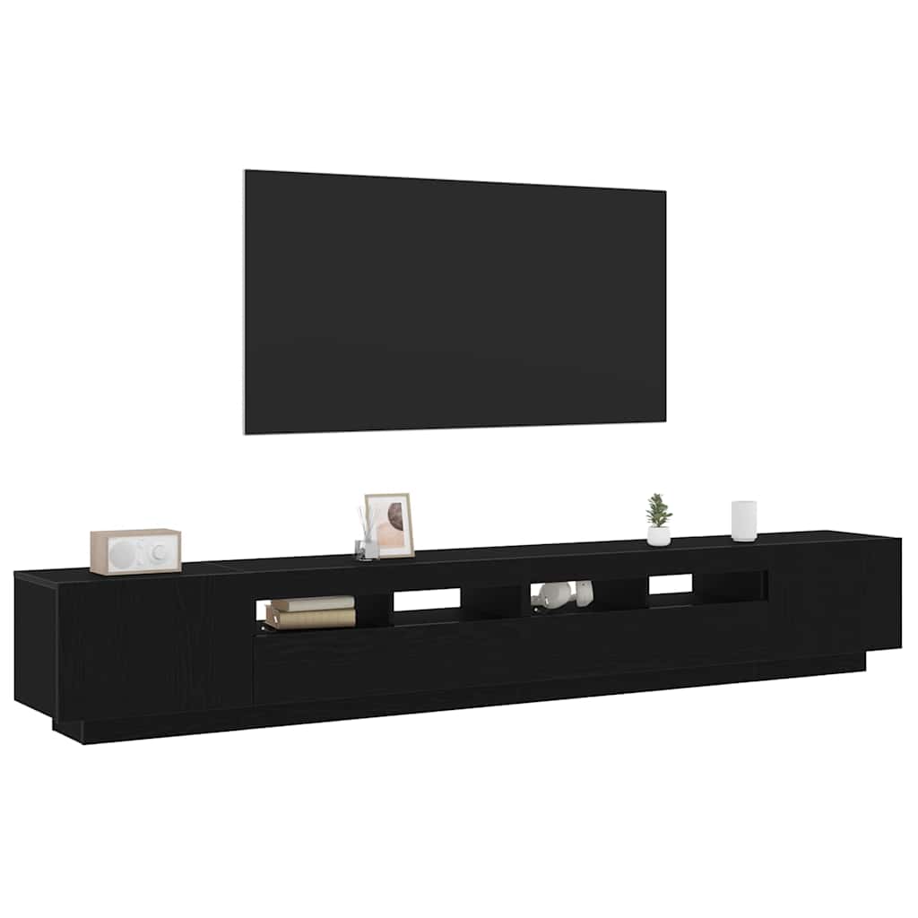 Ensemble meuble TV Montage mural 3 pcs Noir 260 x 35 x 40 cm - XIOS