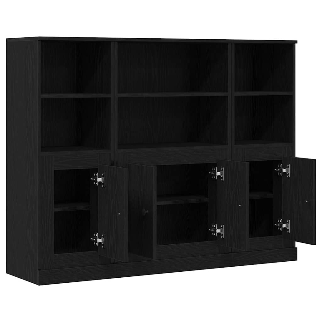 Highboard Chêne noir 132 x 35,5 x 103,5 cm Bois d'ingénierie - XIOS