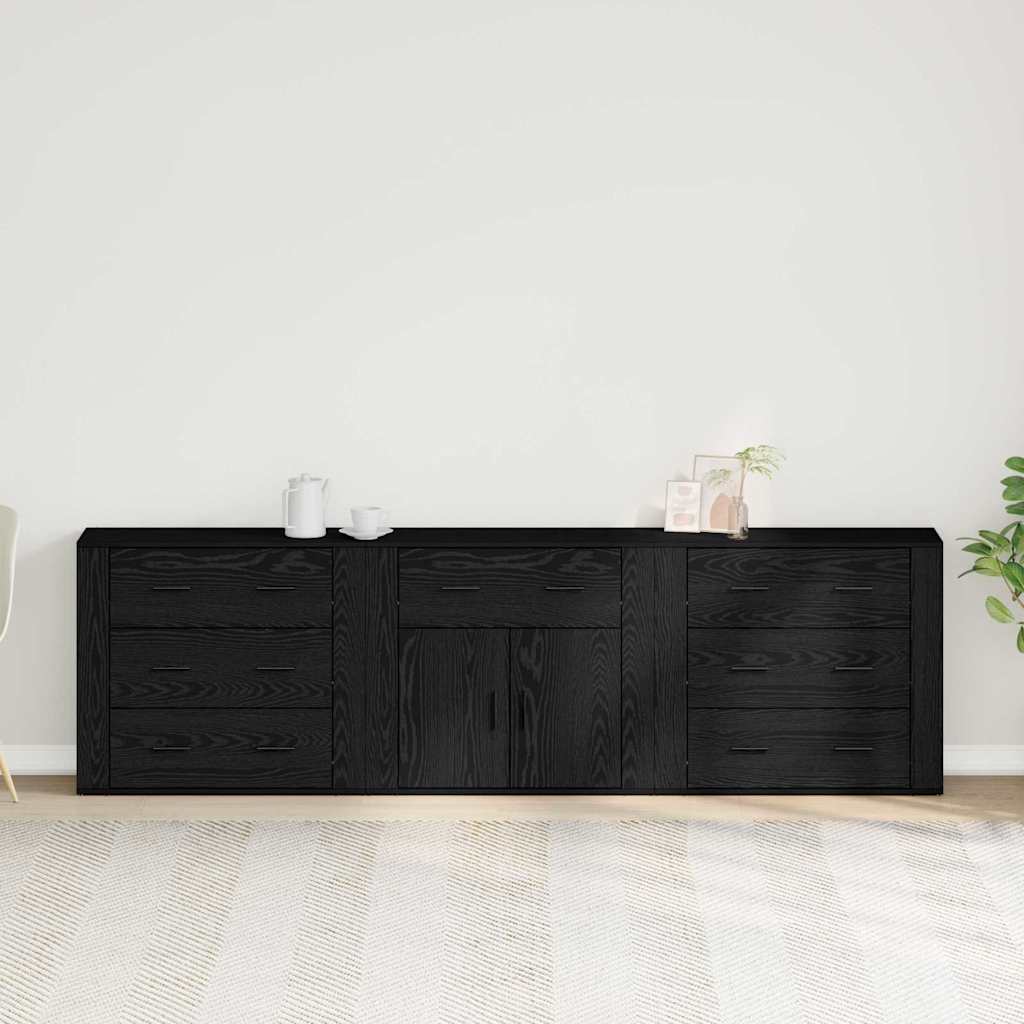 Meuble de rangement avec tiroir Chêne noir 240 x 33 x 70 cm - XIOS