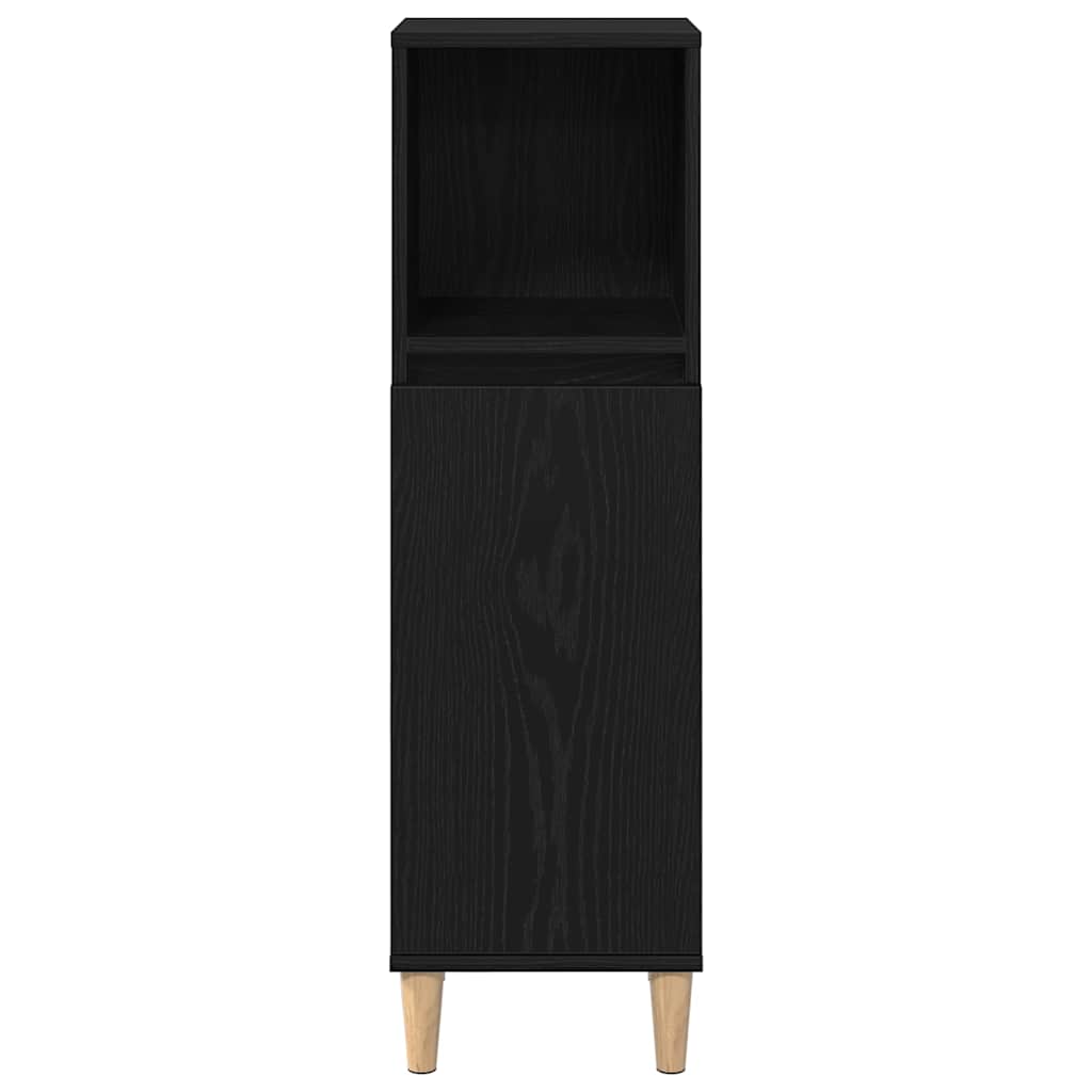 Ensemble de mobilier de salle de bain 3 pièces Chêne noir