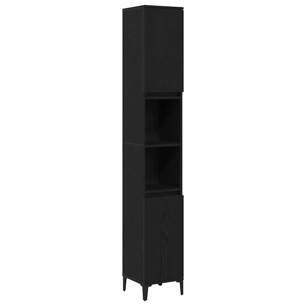 Ensemble de mobilier de salle de bain 3 pc Chêne noir
