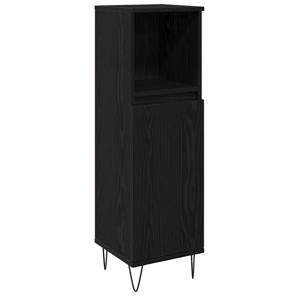 Ensemble de mobilier de salle de bain 3 pc Chêne noir