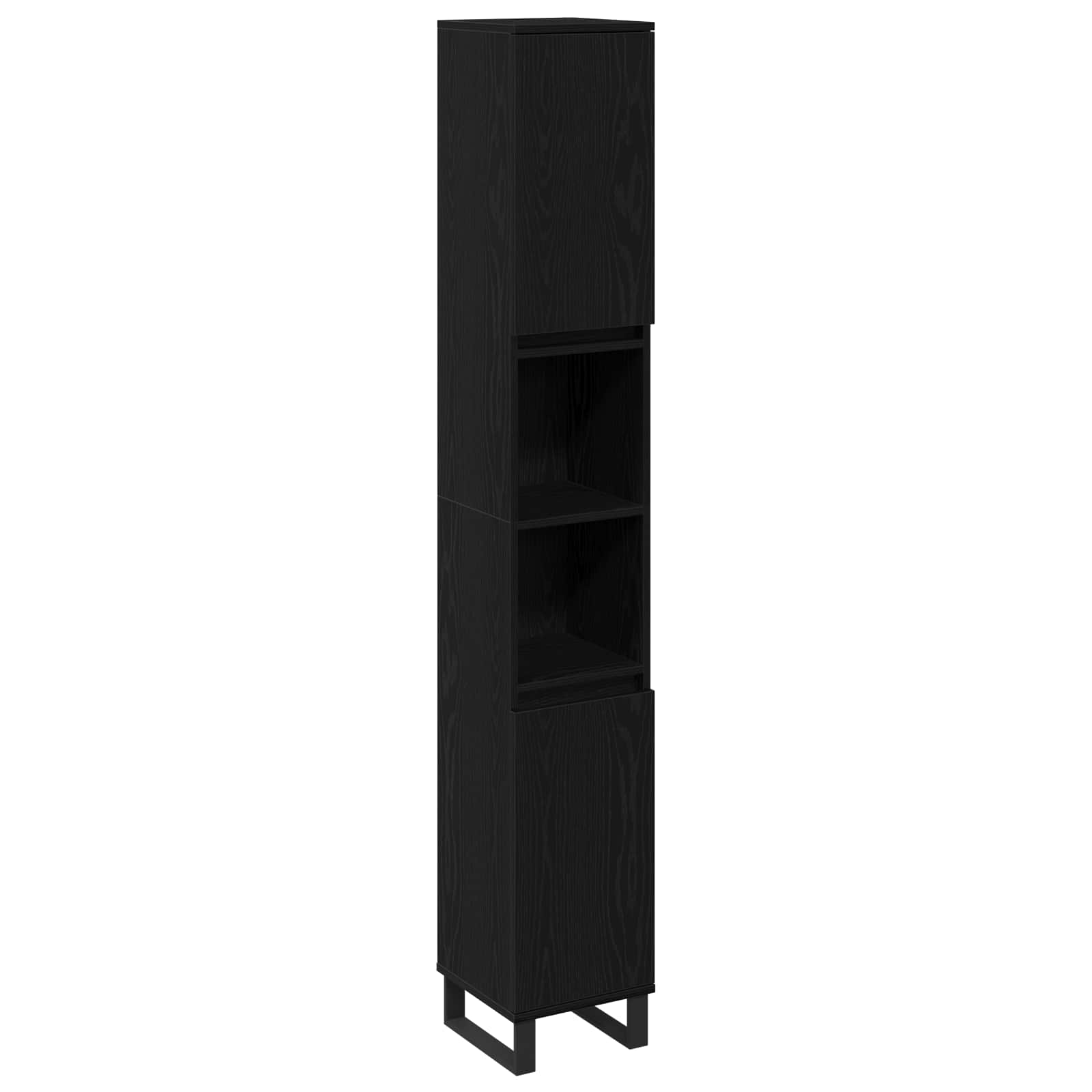 Ensemble de mobilier de salle de bain 3 pc Chêne noir