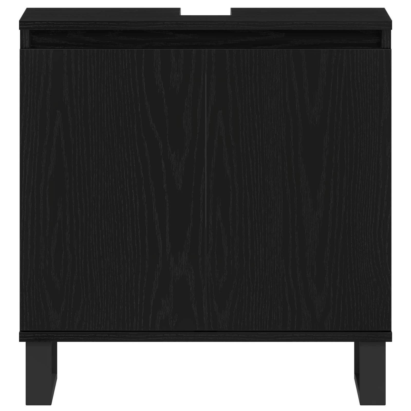 Ensemble de mobilier de salle de bain 3 pc Chêne noir