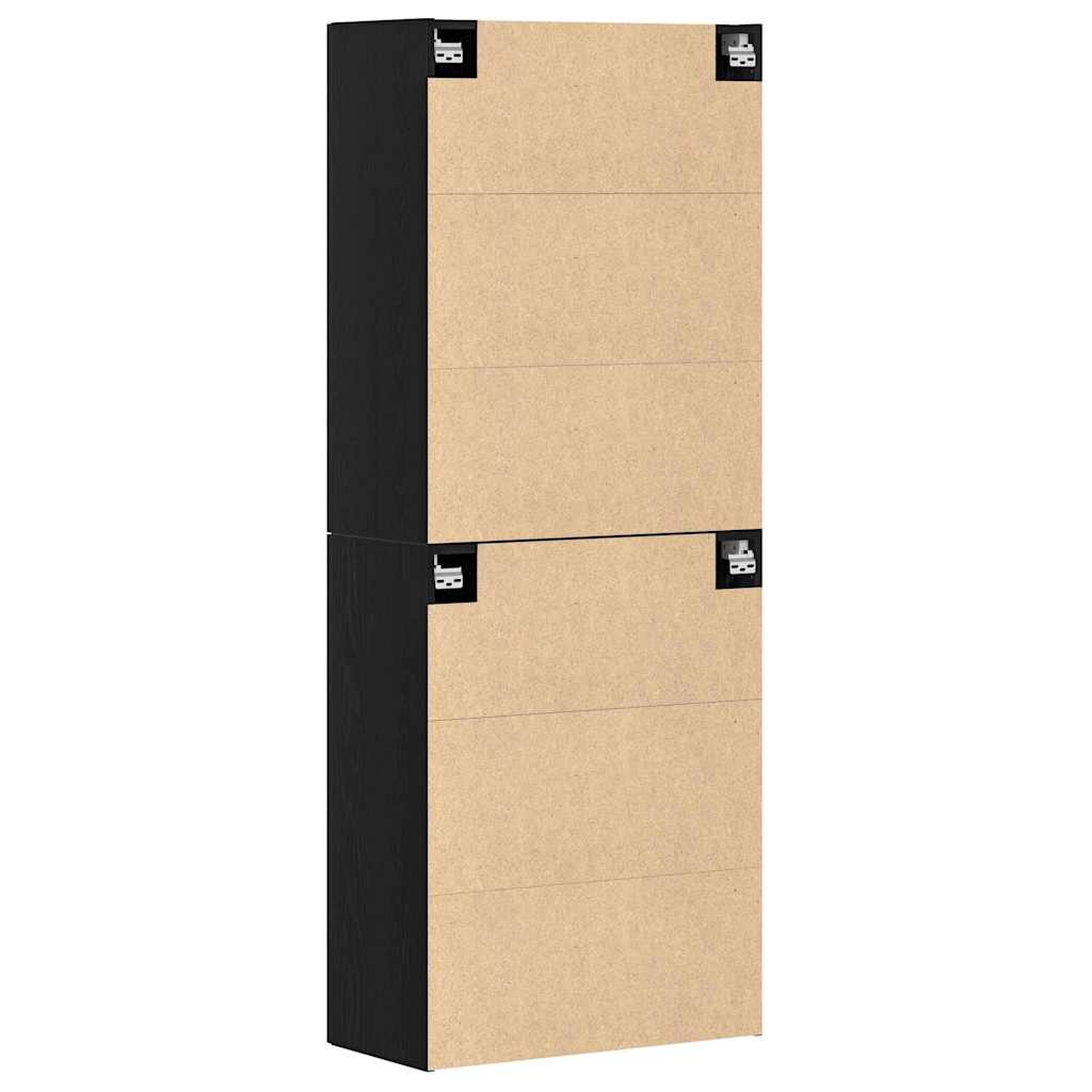 Meuble mural 2 pcs Chêne noir 69,5 x 34 x 90 cm - XIOS