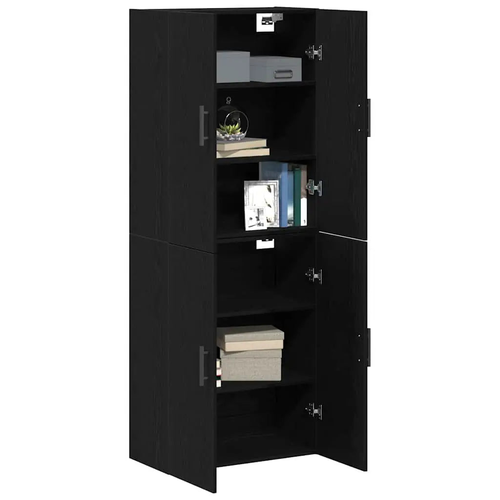 Armoire Murale 2 pc Chêne noir 69,5 x 34 x 90 cm - XIOS