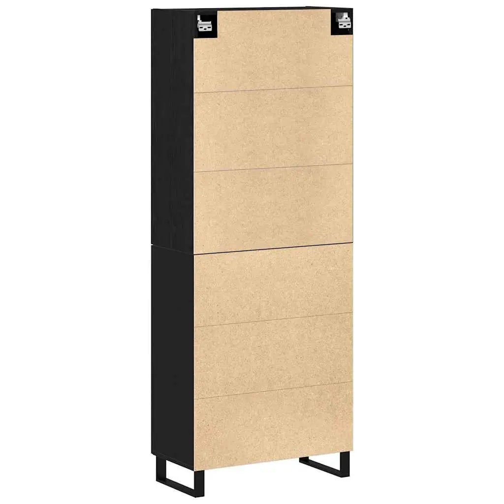 Haut Armoire 2 pc Chêne noir 69,5 x 34 x 180 cm - XIOS