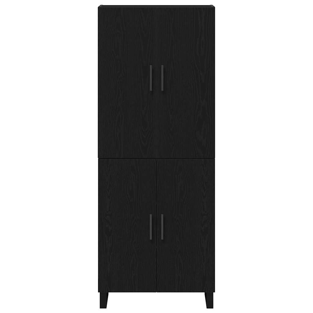 Buffet 2 pcs Chêne noir 69,5 x 34 x 180 cm Bois d'ingénierie - XIOS