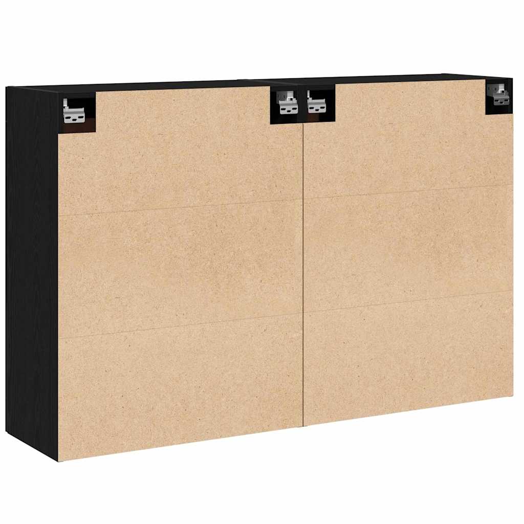 Meuble mural Montage mural 2 pcs Bois ancien 160 x 34 x 90 cm - XIOS