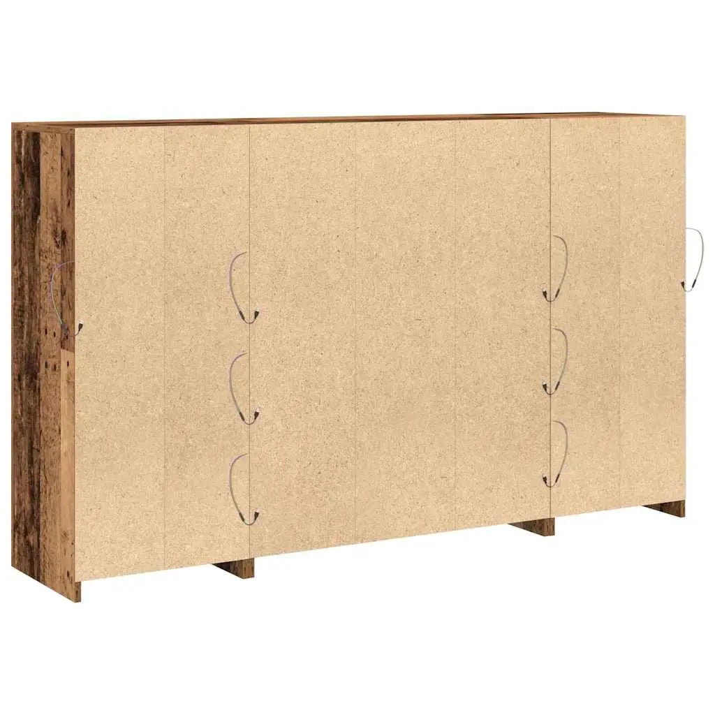 Buffet LED Bois ancien 163 x 37 x 100 cm Bois d’ingénierie - XIOS