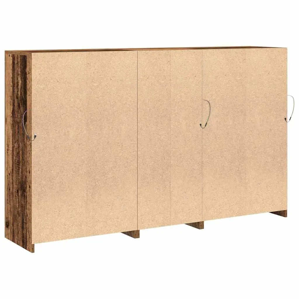 Buffet LED Bois ancien 162 x 37 x 100 cm Bois d’ingénierie - XIOS
