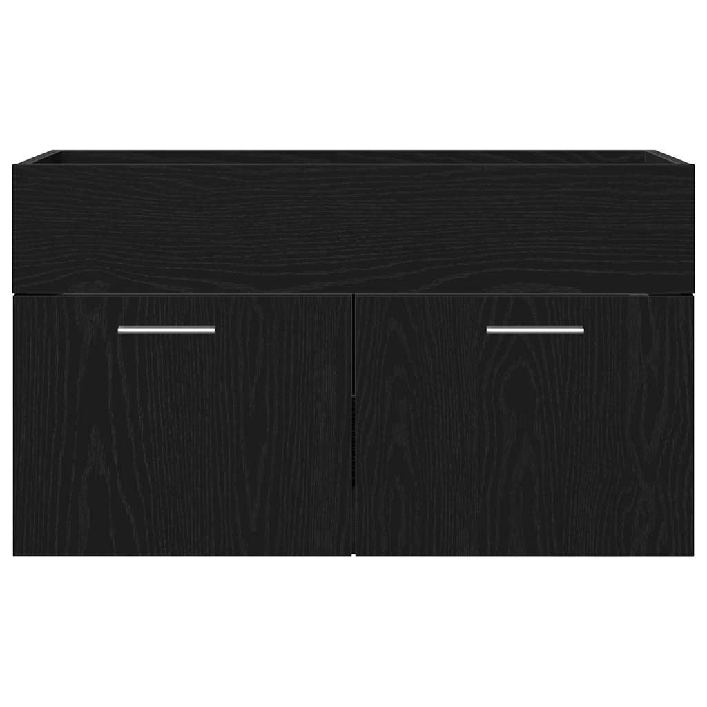 Armoire de salle de bain Chêne noir 90 x 38,5 x 46 cm