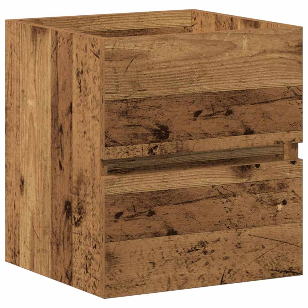 Meuble de Lavabo de Salle de Bain Chêne noir 41 x 39 x 62 cm - XIOS