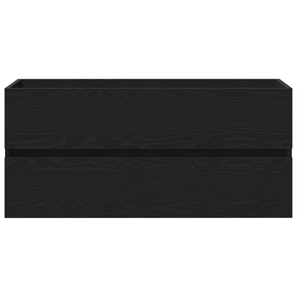 Meuble de Lavabo de Salle de Bain Chêne noir 100 x 39 x 62 cm - XIOS