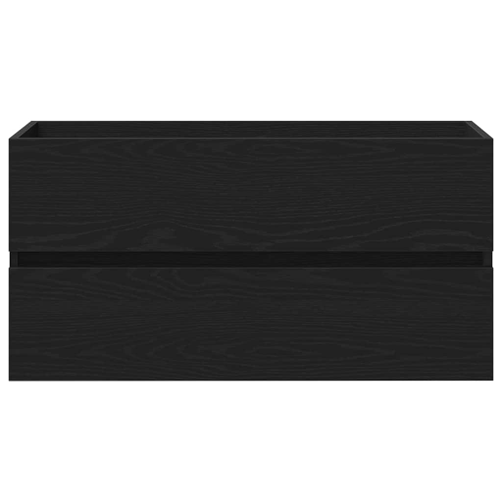 Meuble de Lavabo de Salle de Bain Chêne noir 90 x 39 x 62 cm - XIOS