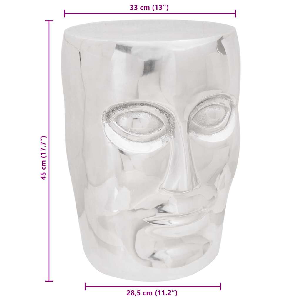 Tabouret Argent Aluminium