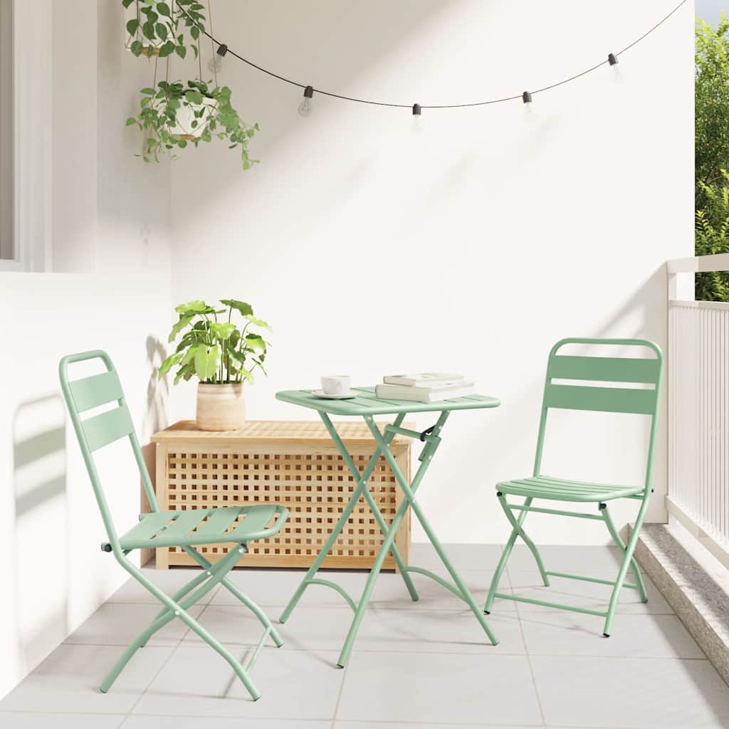 Ensemble bistrot 3 pcs Vert Acier - XIOS