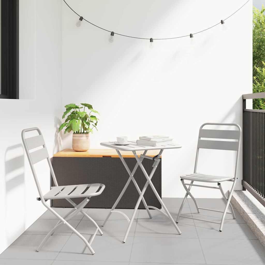 Ensemble bistrot 3 pcs Beige Acier - XIOS