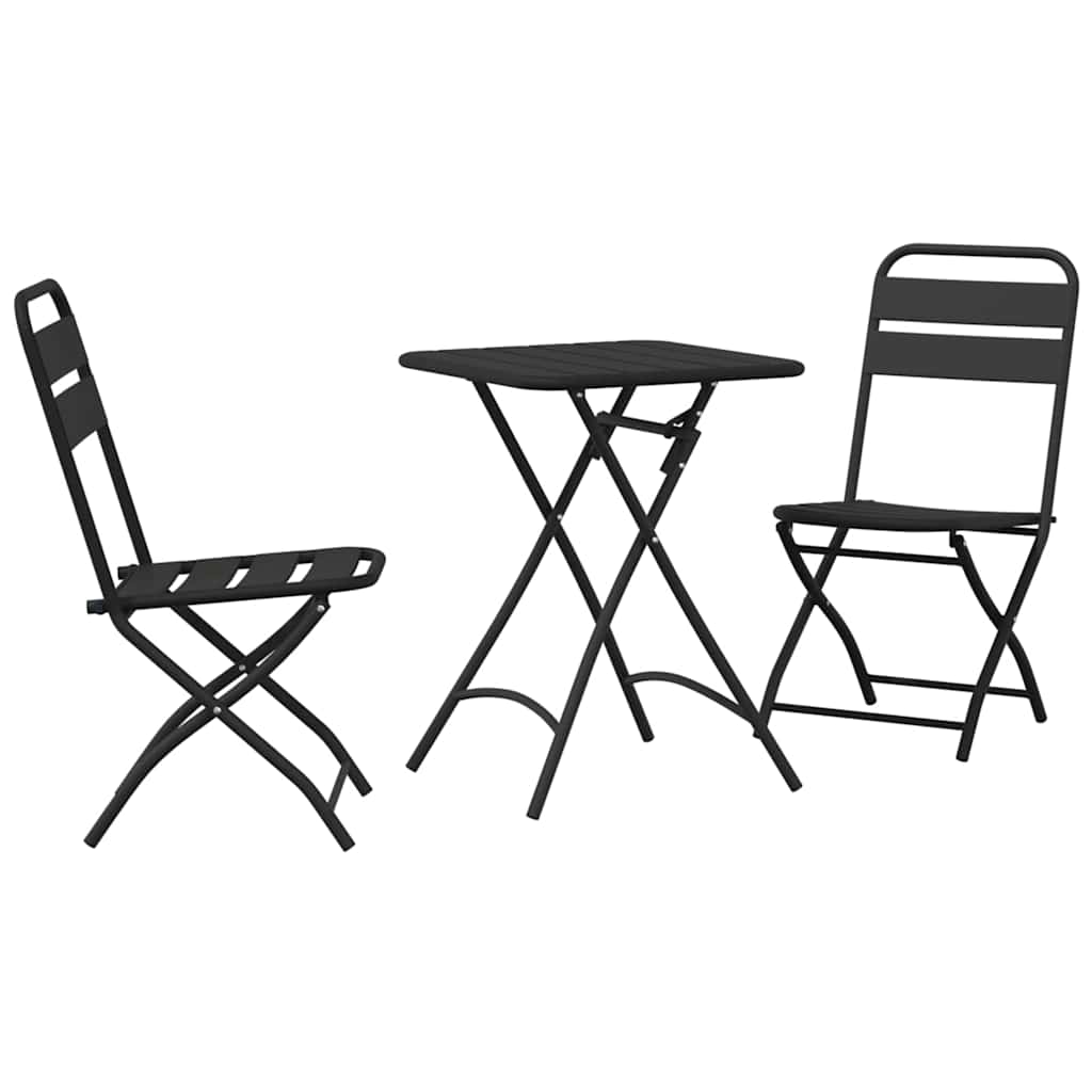 Ensemble bistrot 3 pcs Anthracite Acier - XIOS