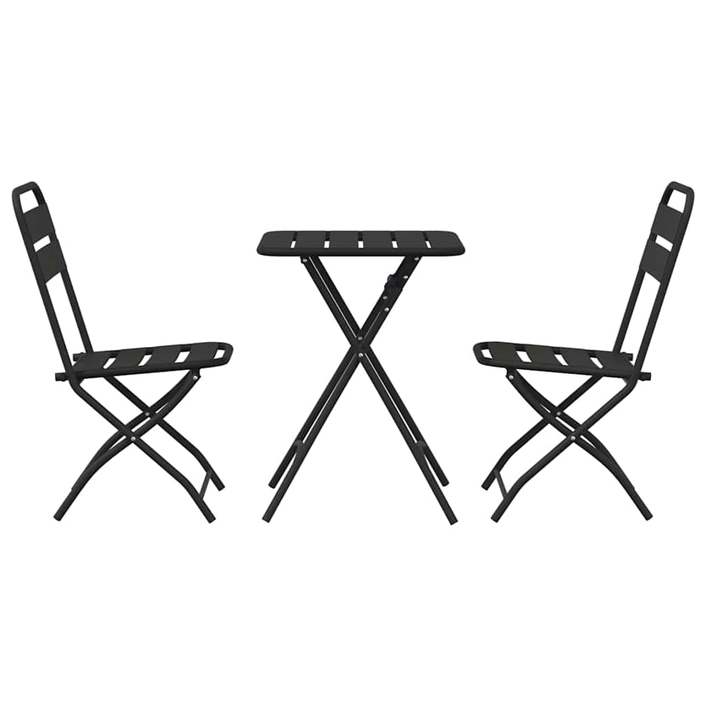 Ensemble bistrot 3 pcs Anthracite Acier - XIOS