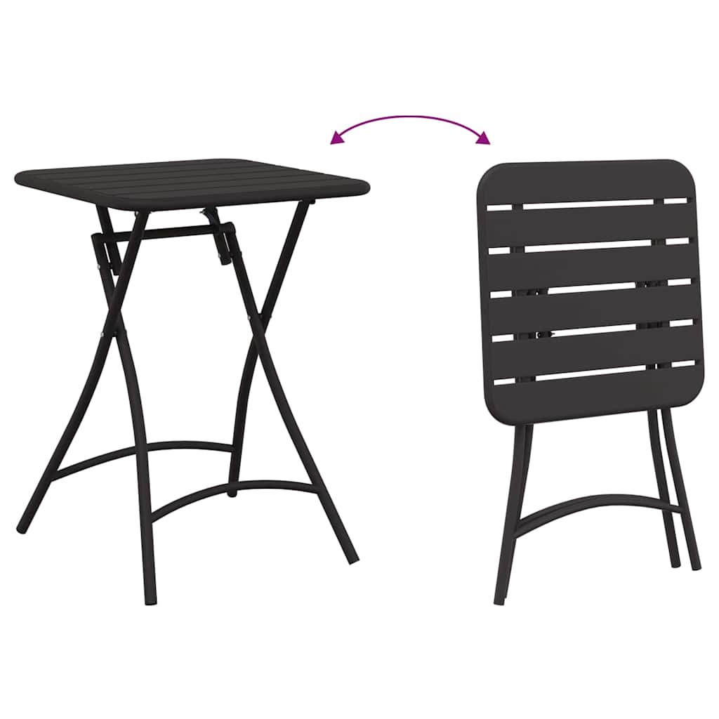 Ensemble bistrot 3 pcs Anthracite Acier - XIOS