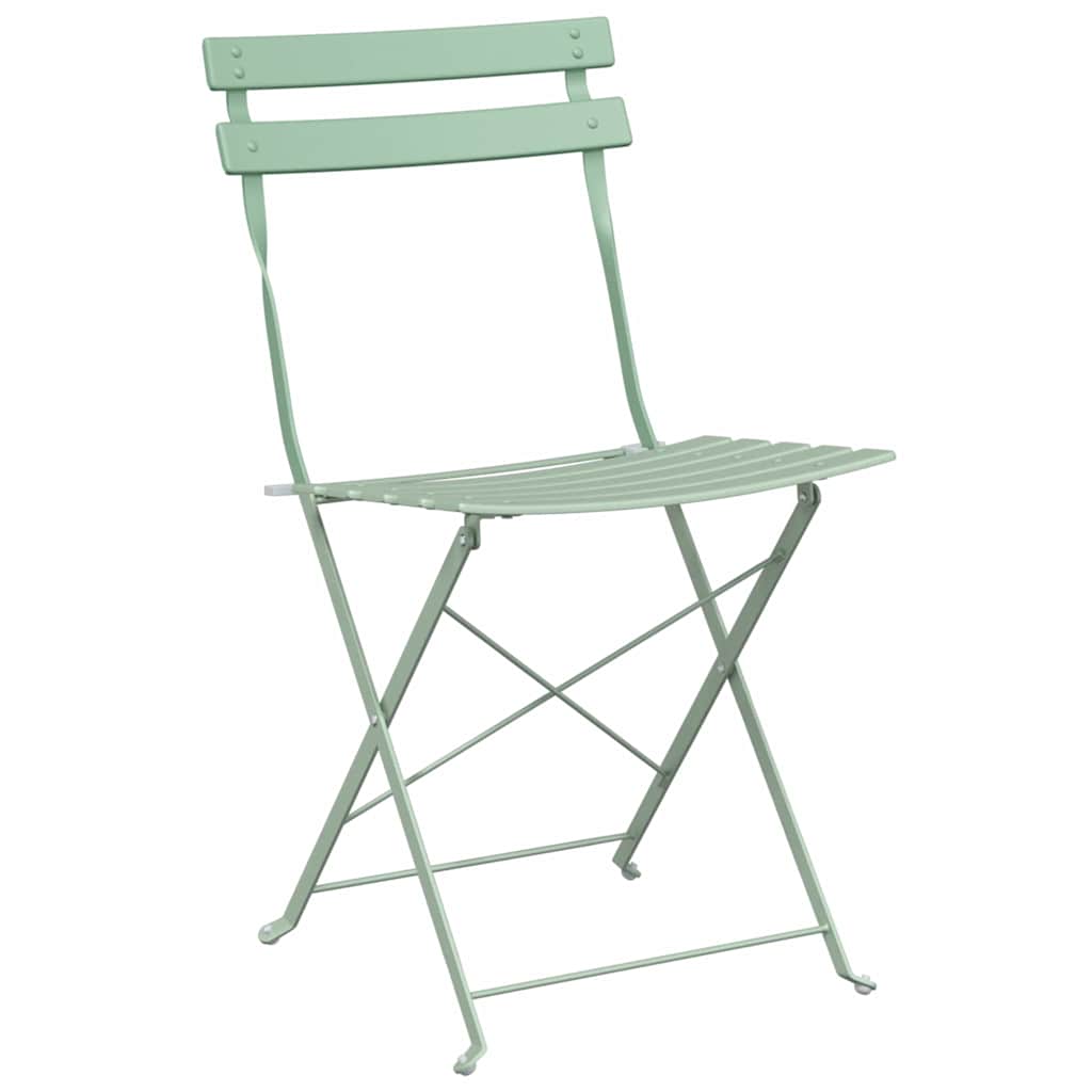Ensemble bistro pliant 3 pcs Écume de mer Acier - XIOS