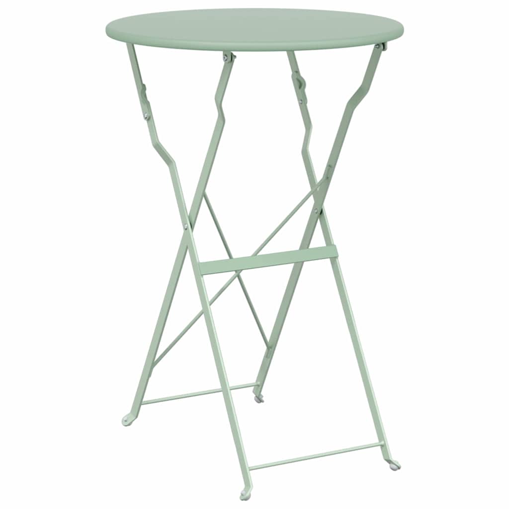 Ensemble bistro pliant 3 pcs Écume de mer Acier - XIOS