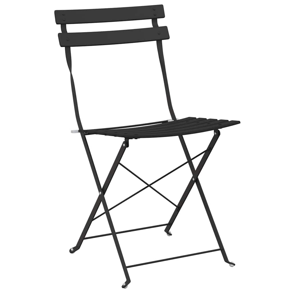 Ensemble bistro pliant 3 pcs Anthracite Acier - XIOS