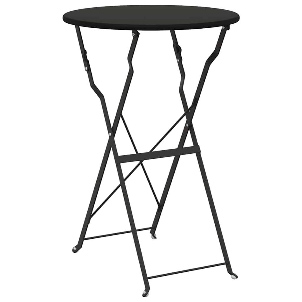 Ensemble bistro pliant 3 pcs Anthracite Acier - XIOS