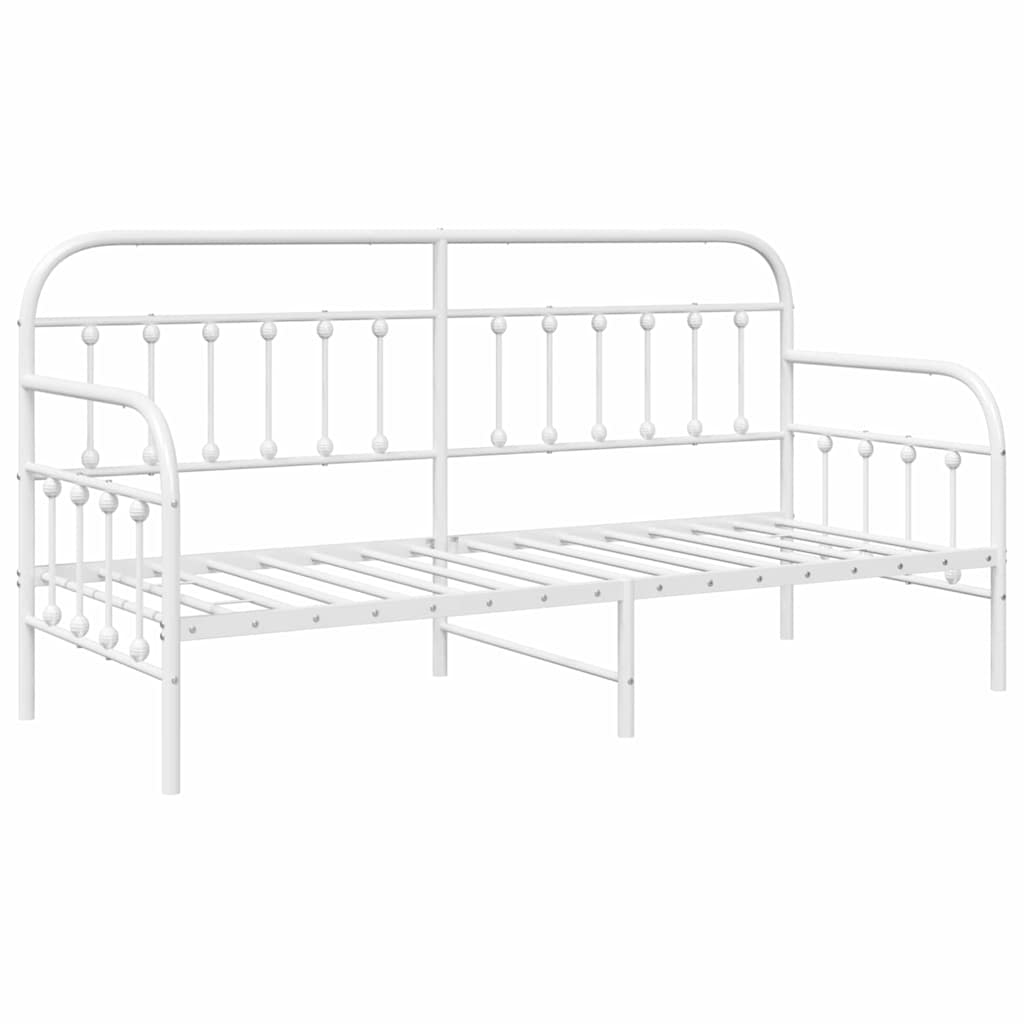 Cadre de lit de jour Blanc 80 x 200 cm Acier enduit de poudre - XIOS